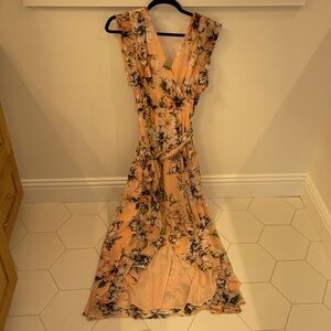 Eliza J floral high/low dress